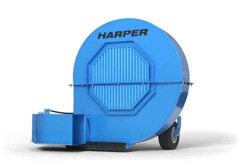 A rendering of a Harper Turf Debris Blower
