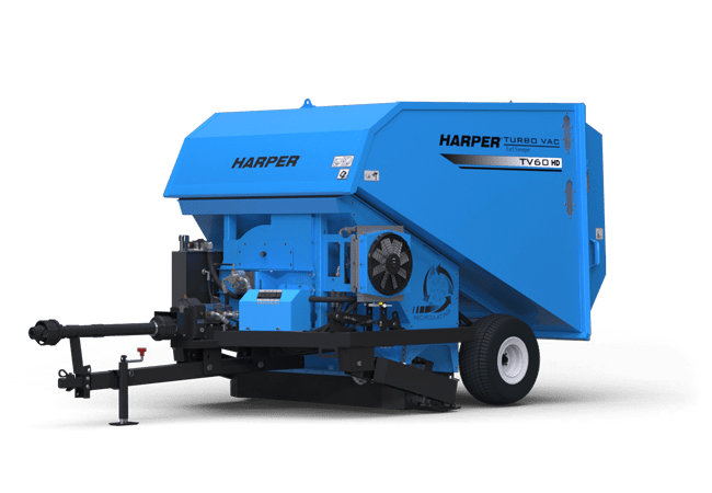 A rendering of a Harper Turf TV60RHD Turf Vac