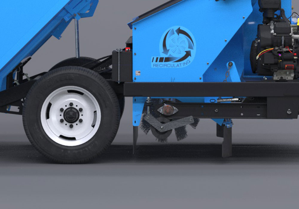 Optional brush and rubber finger rotor